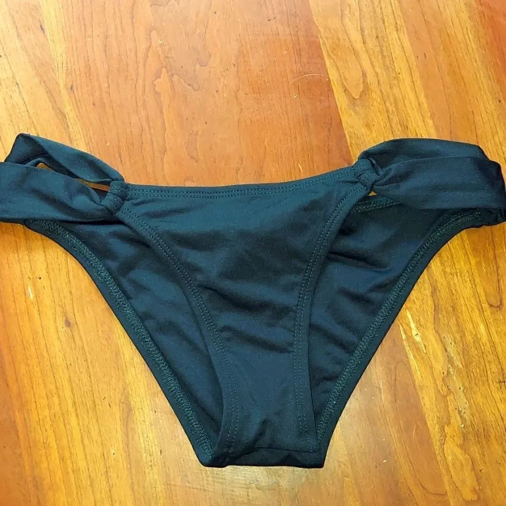L*Space Black Taboo Bikini Bottom Sz XS